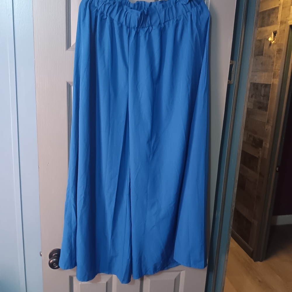 SHEIN Bright Blue Wide Leg Pants